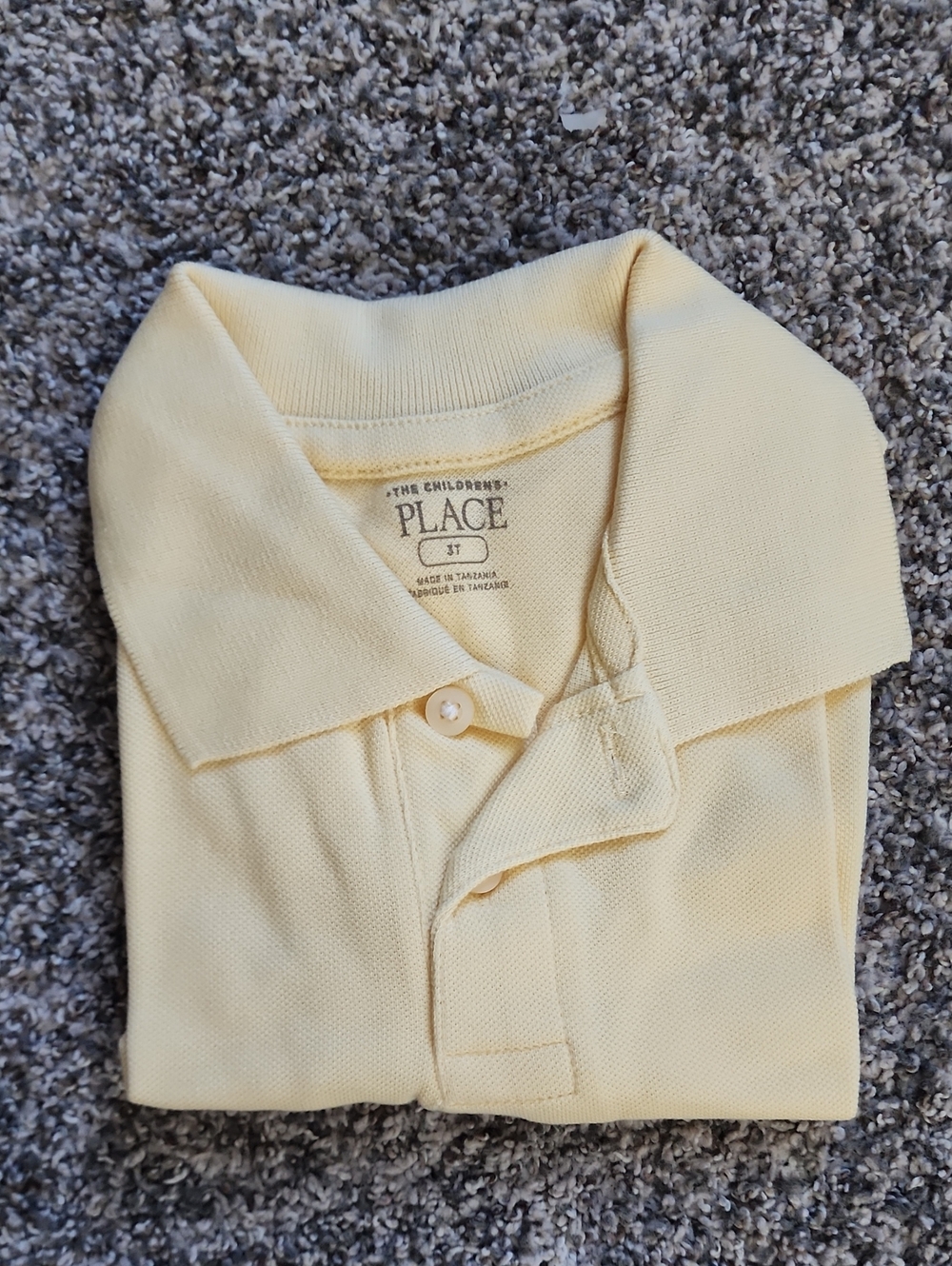 The Children's Place Butter Yellow Polo Shirt 3T